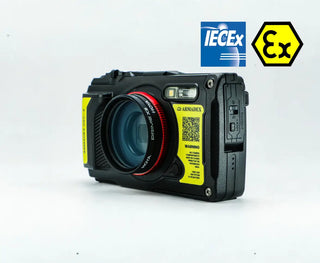 Armadex OZC 3 ATEX camera, front side perspective