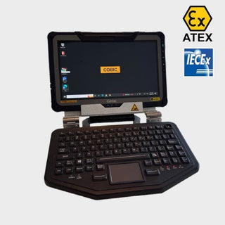 Cobic-Ex F112 LT ATEX laptop, front view