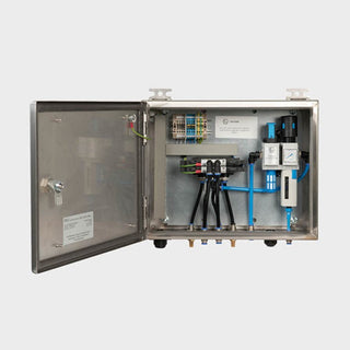 Armadex Ex-SVC ATEX pneumatic control panel in stainless steel housing