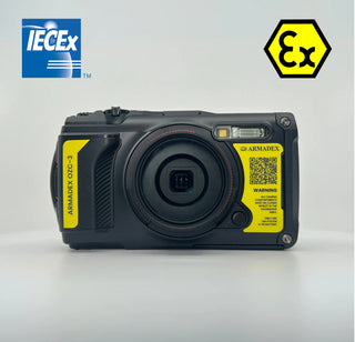 Armadex OZC 3 ATEX camera supplied with the Ex-RIK kit