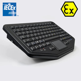 Armadex Ex BT-Key-02 ATEX keyboard in use