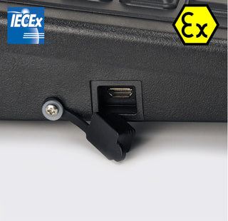 Armadex Ex BT-Key-02 ATEX keyboard, side profile