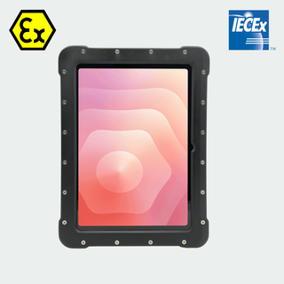 ATEX Galaxy Tab S11 UniCase enclosure, angled view