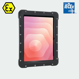 ATEX Galaxy Tab S11 in Armadex UniCase certified enclosure, front view